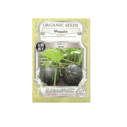 【ネコポス対応】 有機種子 黒皮栗かぼちゃ