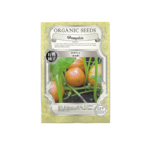 【ネコポス対応】 有機種子 赤皮栗かぼちゃ