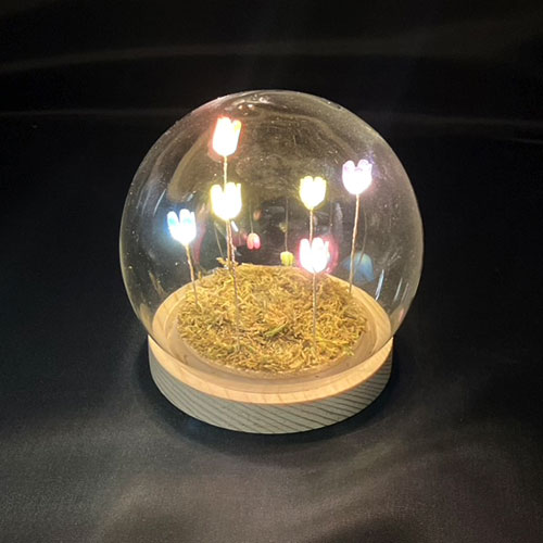 【送料無料】ルーモ チューリップガラスボール S