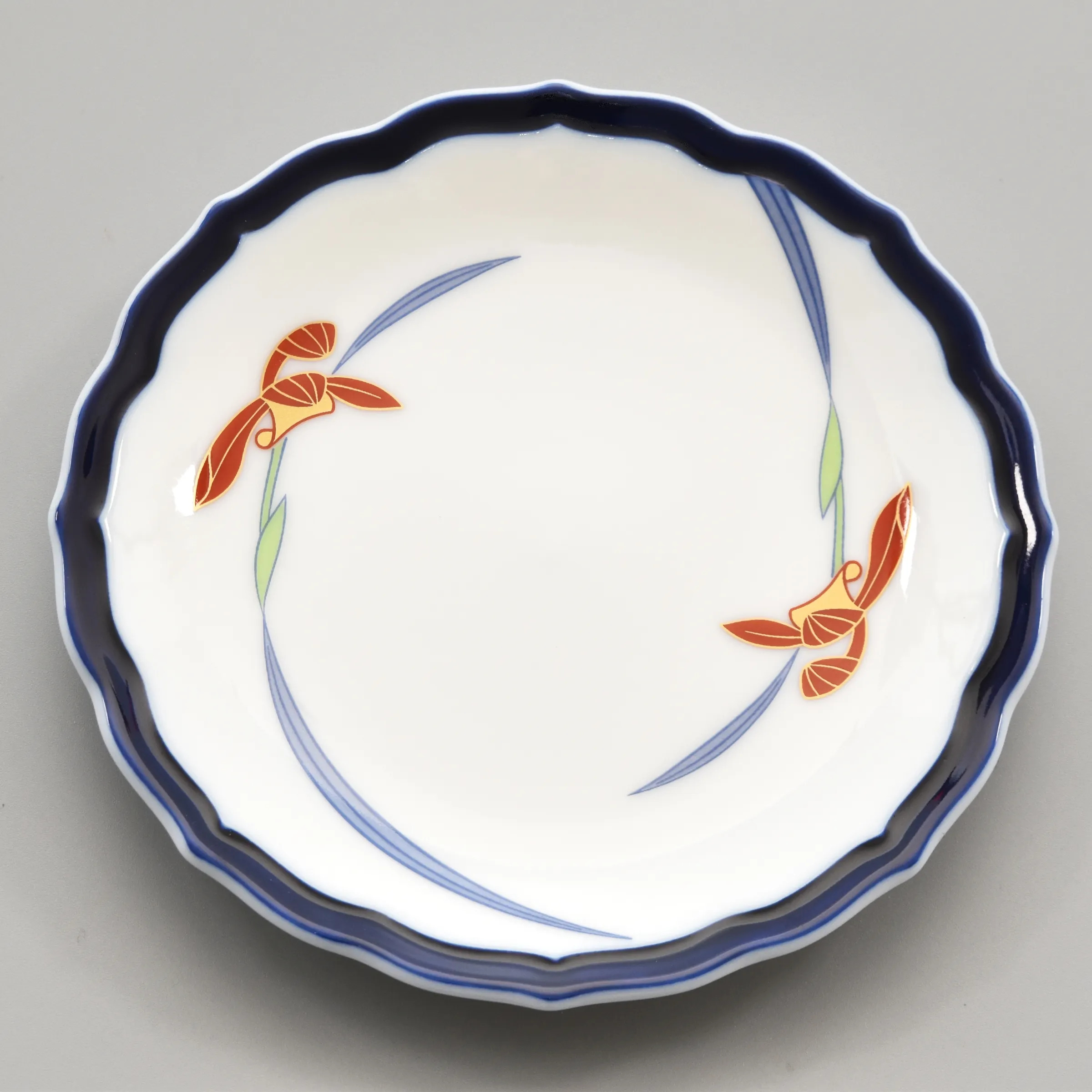 【有田焼】オーキッドレース 小皿 12cm