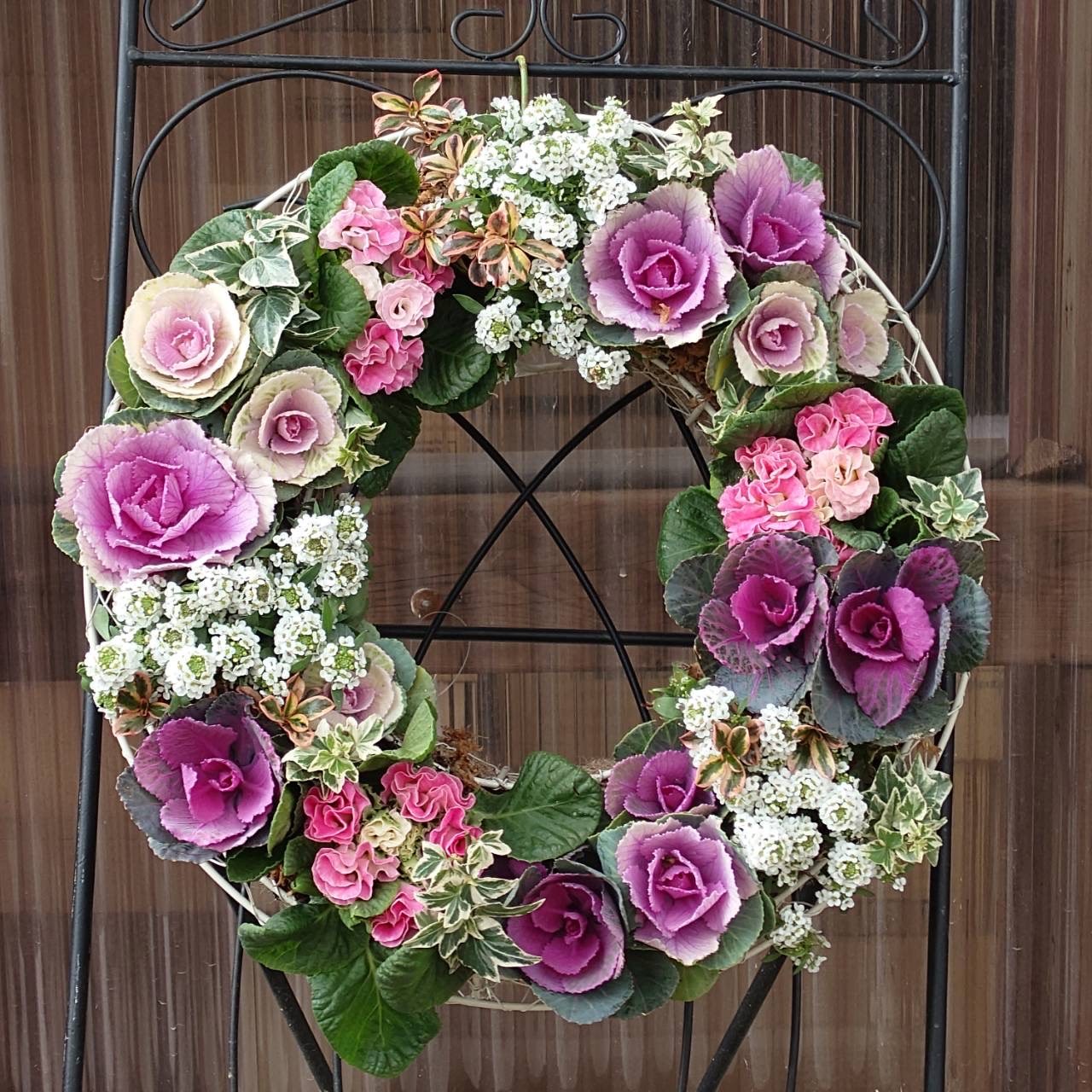 【11/24(月・祝)開催】葉牡丹リース教室